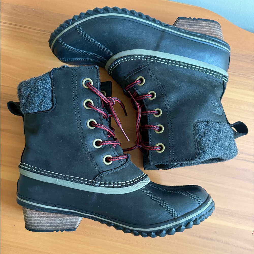 Sorel Black and Gray Winter Boots